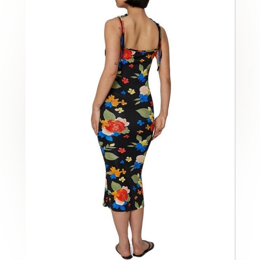 NEW WeWoreWhat by DANIELLE BERNSTEIN, Boat Neck Tropicana Maxi Dress, Sz XL - Picture 2 of 11